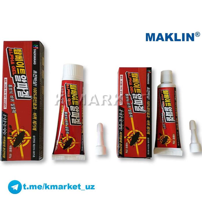 Корейский гель средство от тараканов для уничтожения Alpha Gel 20g 60g