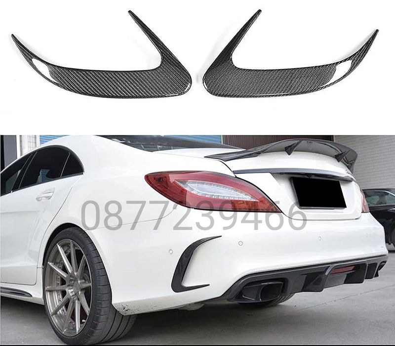 Mercedes CLS W218 AMG Мерцедес дифузьор diffuser GT добавки задна брон