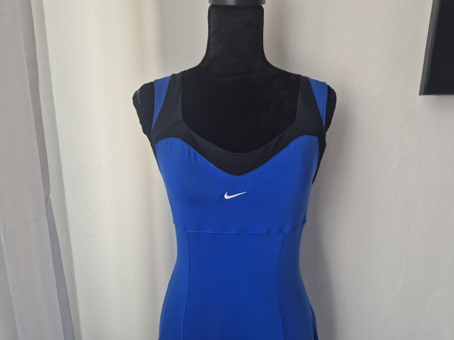 Rochie sport Nike Dri-Fit, albastru cu negru