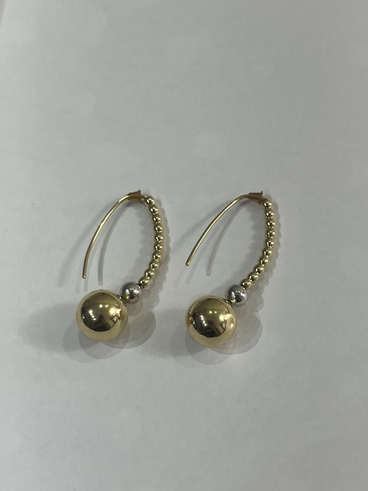 Золотые серьги и кольцо