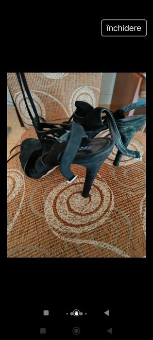 Sandale din piele intoarsa