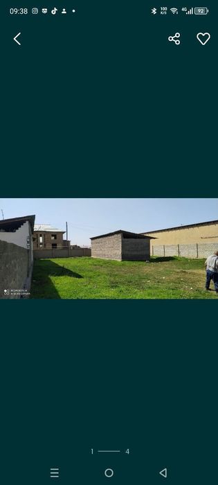 Участка сотилади 10 сот Сергели Чорток тарафта. Кадастр килинган