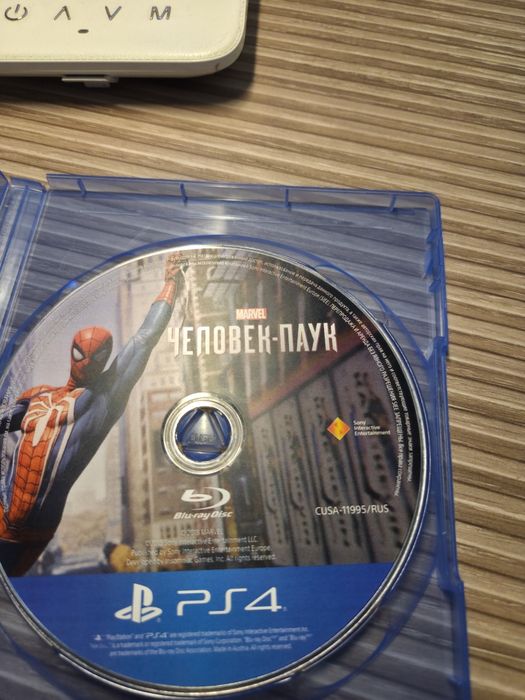 Диск на PS4 marvel Spider-Man