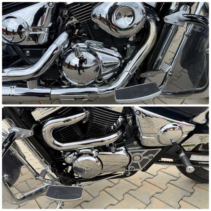 SUZUKI VZ800 MARAUDER EXTRA CROM VOPSIT CU AEROGRAF=UNICAT=WOLF anvelope noi km reali+revizii la zi absolut impecabil adus din GERMANIA Chopper Bobber