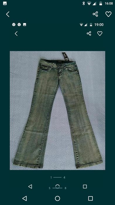 Модное джинсовые брюки для девушек  4  вида .