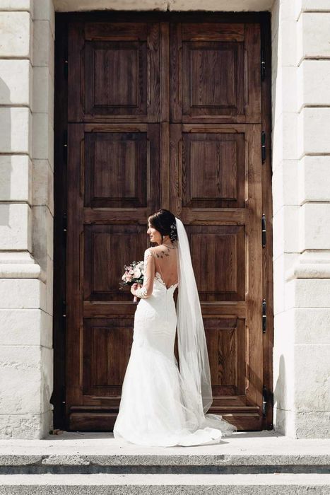 Булчинска рокля с воал