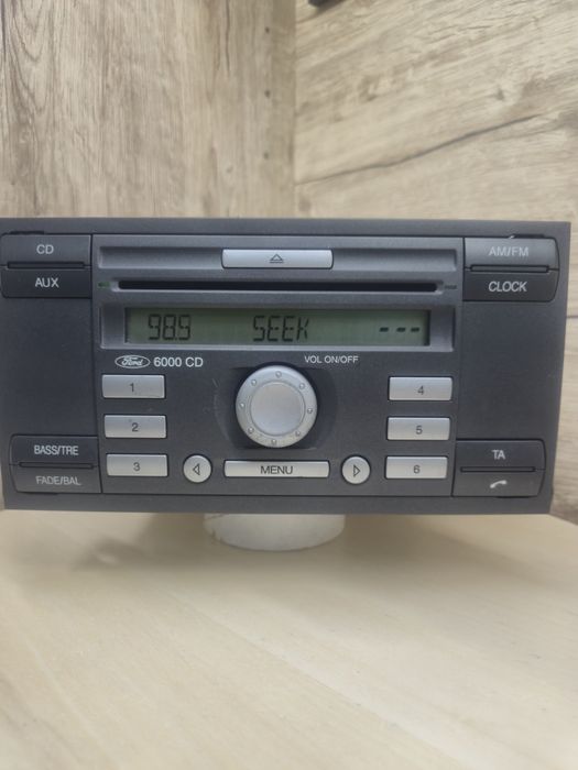 Radio FORD casetofon 6000cd mk6 player transit 2006 mondeo c-max mk7 2008 fiesta mk1 2011 2009 focus 2005 CD 2007 2010