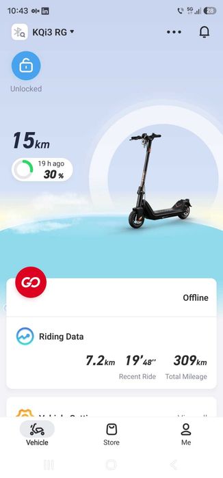 Trotinete electrice NIU KQi3 Pro, doar 300 km, stare impecabilă – 1.600 lei