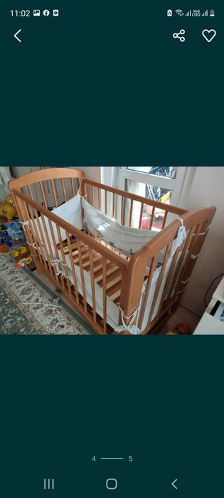 Детская кроватка нуждается в ремонте