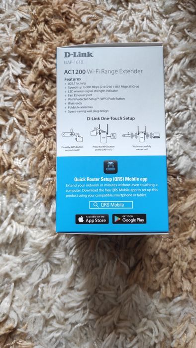 D-Link AC1200 WiFi разширител на обхват DAP-1610