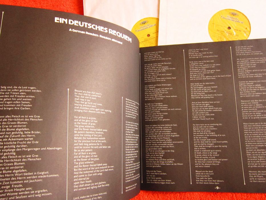 vinil Daniel Barenboim Brahms ‎German Requiem,Four Serious Songs 1972