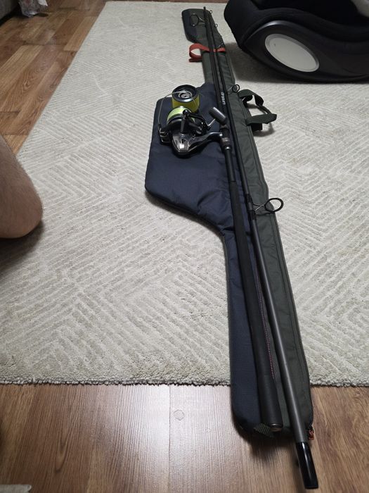 Lanseta shimano txspod 3.90m 5 lb+ mulineta shimano ultegra xtb 14.000+ 2 lansete wychwood 3.60