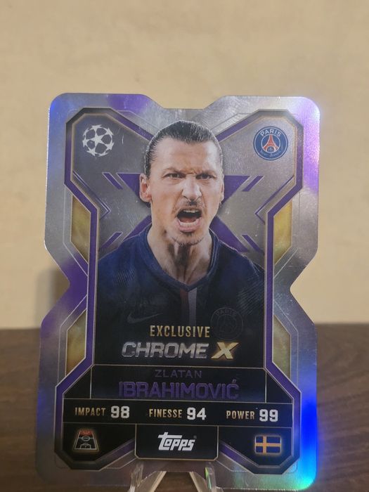 Match Attax Ibrahimovic Chrome X  exclusive /75