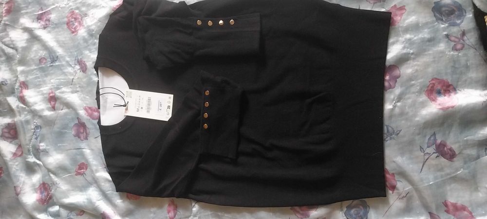 Черна блуза ЗАРА