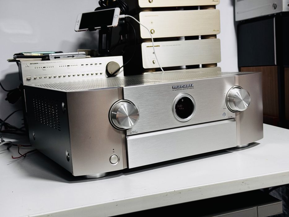Marantz SR6012 Silver-Gold DEFECT – Receiver AV 9.2, 9×110 W, Dolby Atmos, DTS:X, Audyssey XT32, HDMI 4K, HEOS, Wi-Fi, Bluetooth, AirPlay