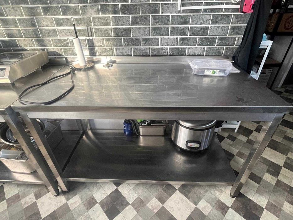Mese INOX cu rebord- 2buc 140x70 si 100x70 si 80x70