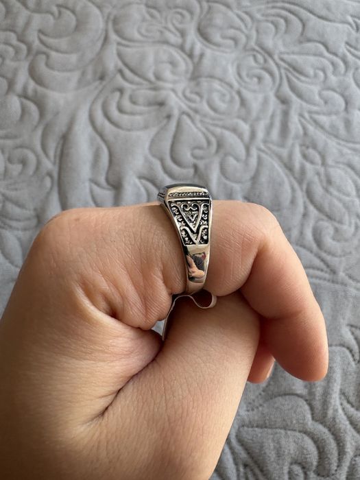 Кольцо/печатка новое кольцо серебро