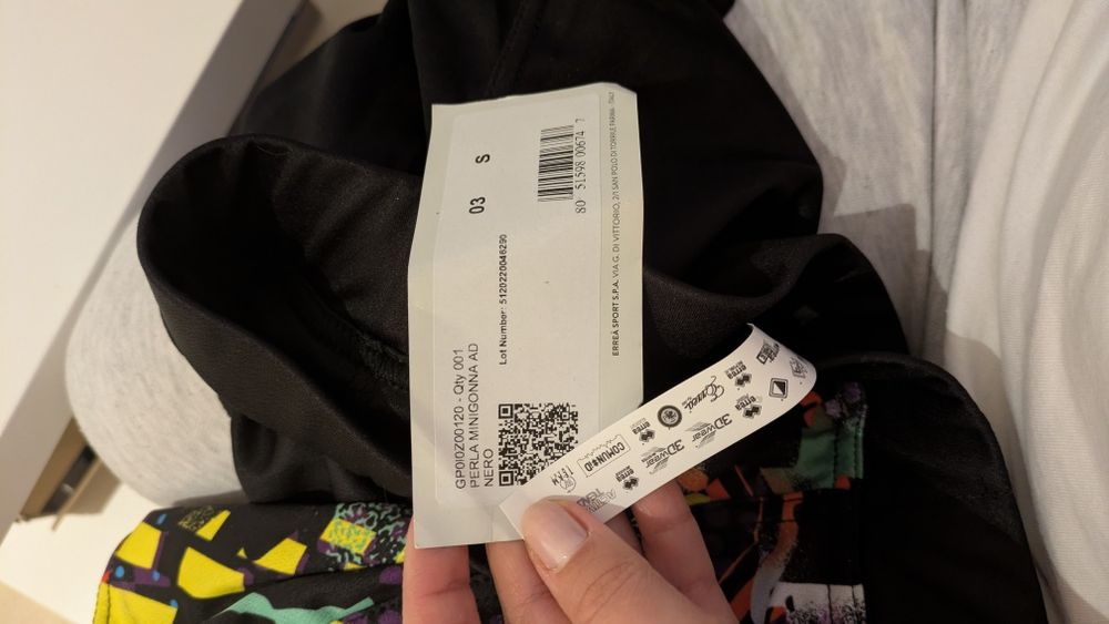 Minifusta cu pantalon scurt Errea mărime S