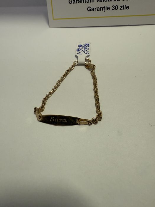 Bratara cu nume “SARA” (vl) star amanet