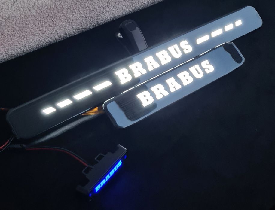 BRABUS светещи прагове емблема с лого Брабус  G63