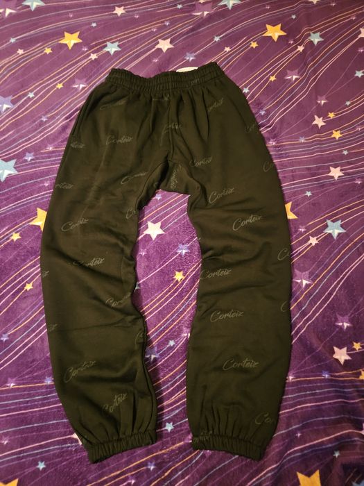 Pantaloni tip joggers Corteiz negrii