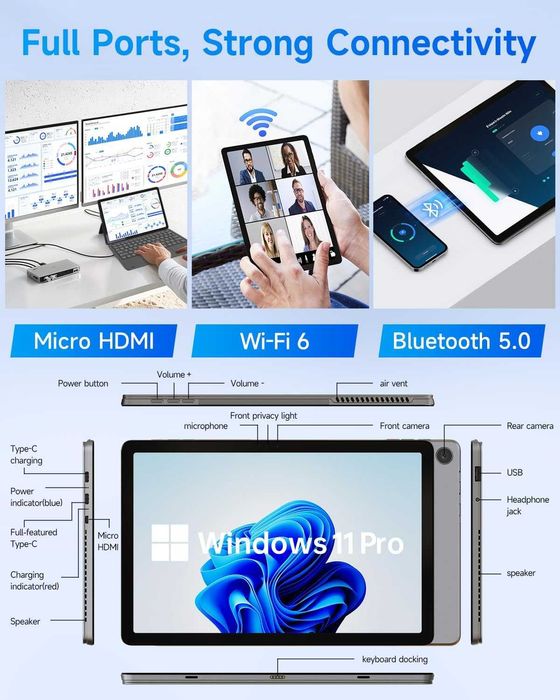 Лаптоп и таблет 2-в-1 BNCF 11 инча 12GB RAM 512GB SSD (Нов)