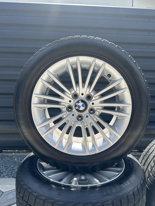 Jante aliaj BMW style 456 - 5x120 R17 + cauciucuri dot 2025 - 225 / 55 / r17 impecabile