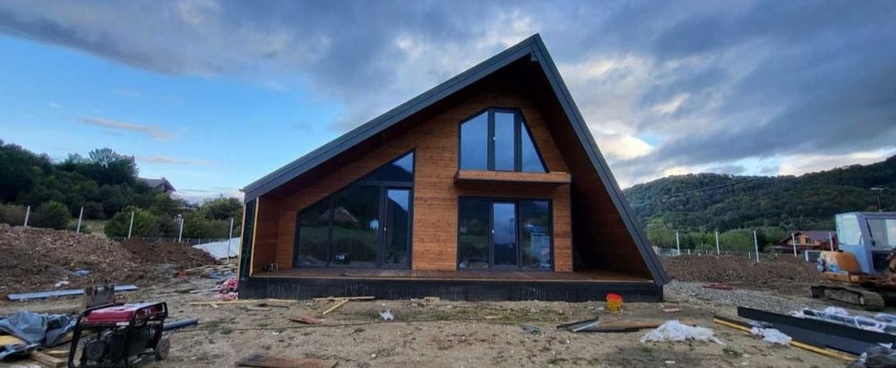 Executam cabane A-Frame