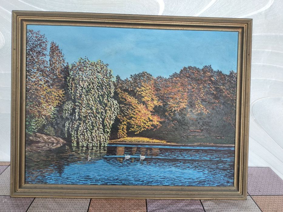 Картина маслом 60х45, ручная работа, в рамке. Отличное состояние.
Разм