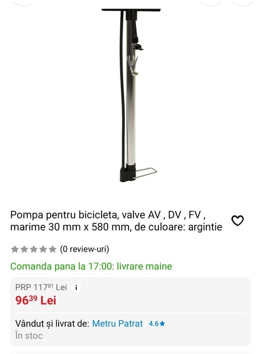 Pompa pt.roti bicicleta