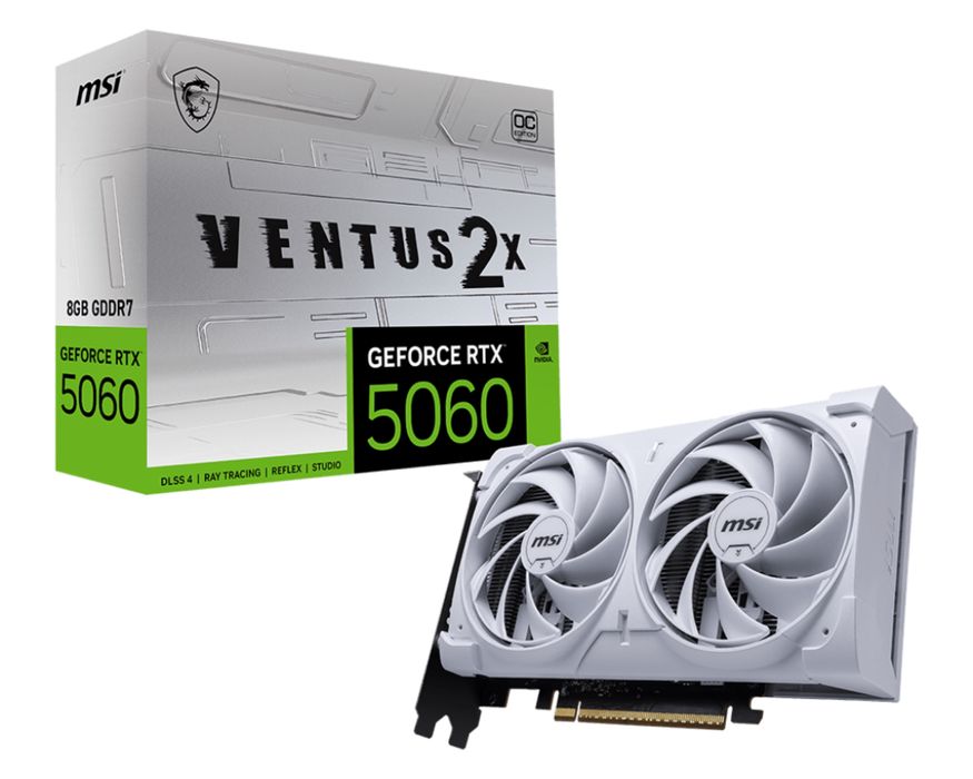 MSI RTX 5060 8gb Ventus 2X OC Белый
