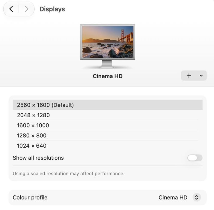 Apple Cinema Display 30"