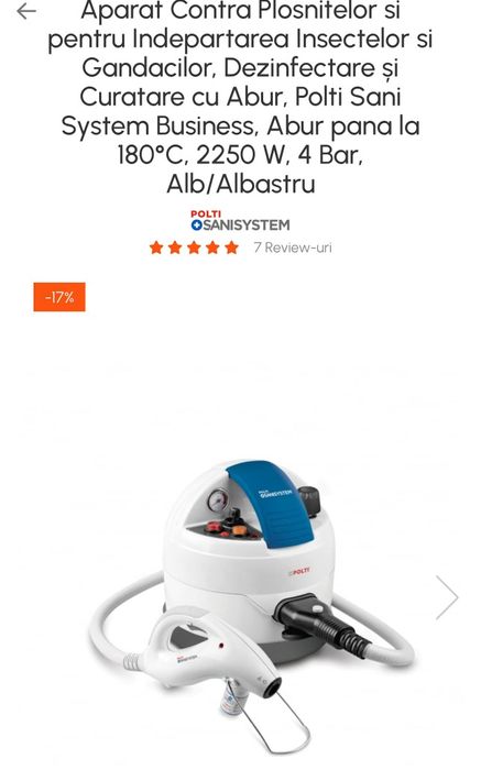 Polti exterminator+accesorii de curatenie