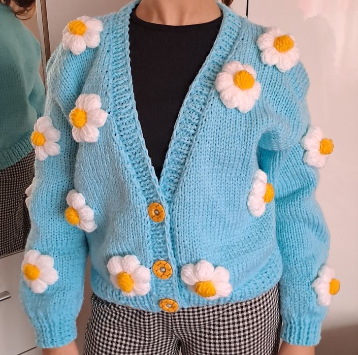 Cardigan cu flori