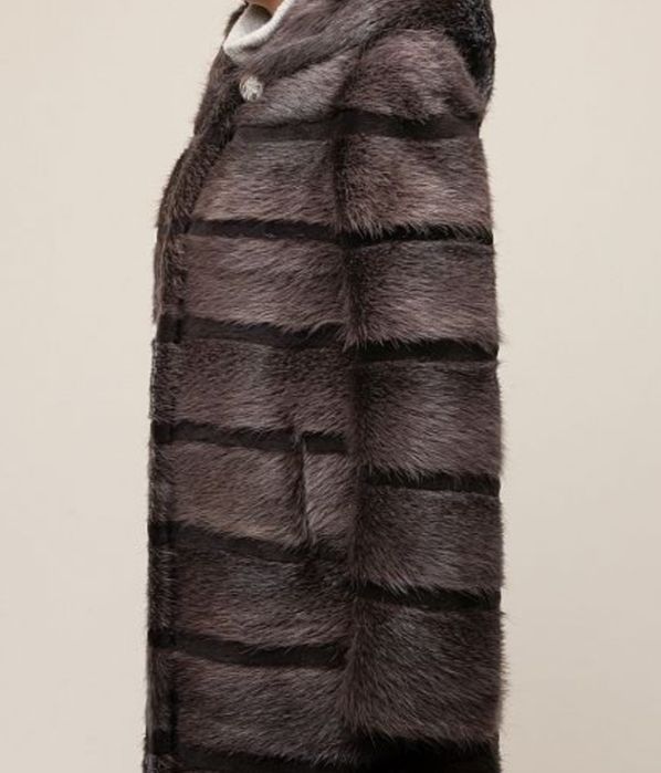 Шуба из меха стриженной нутрии