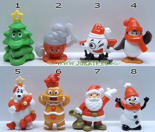 Фигурки Киндер Новый год