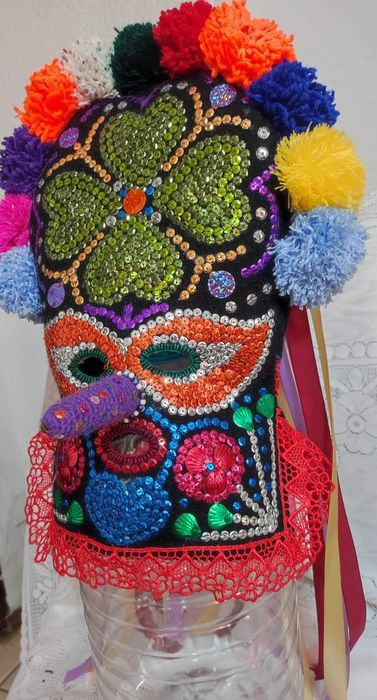 ДЕТСКА кукерска маска, гугла, нова, уникат,ръчна изработка,