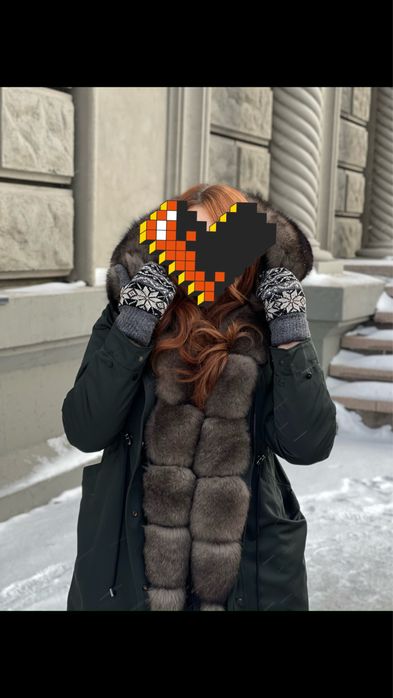 Зимняя парка с натуральнвм мехом