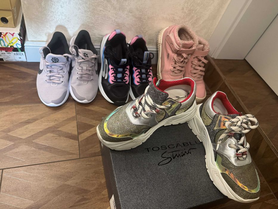Детски обувки за момиче - nike, puma, sketchers, tosca blue