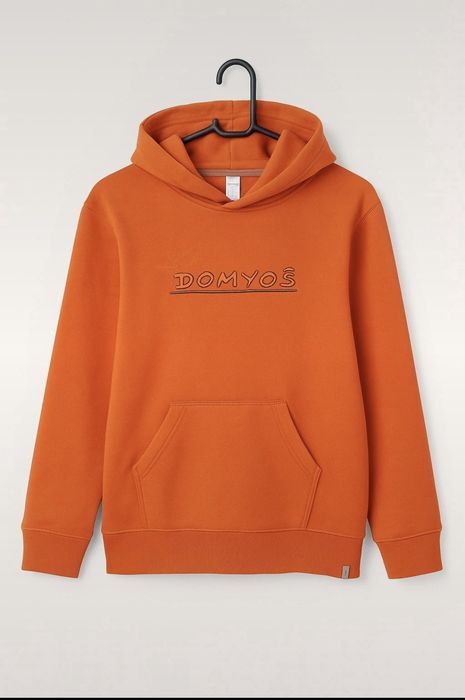 Hanorac portocaliu cu glugă Domyos Decathlon mărimea 14 ani