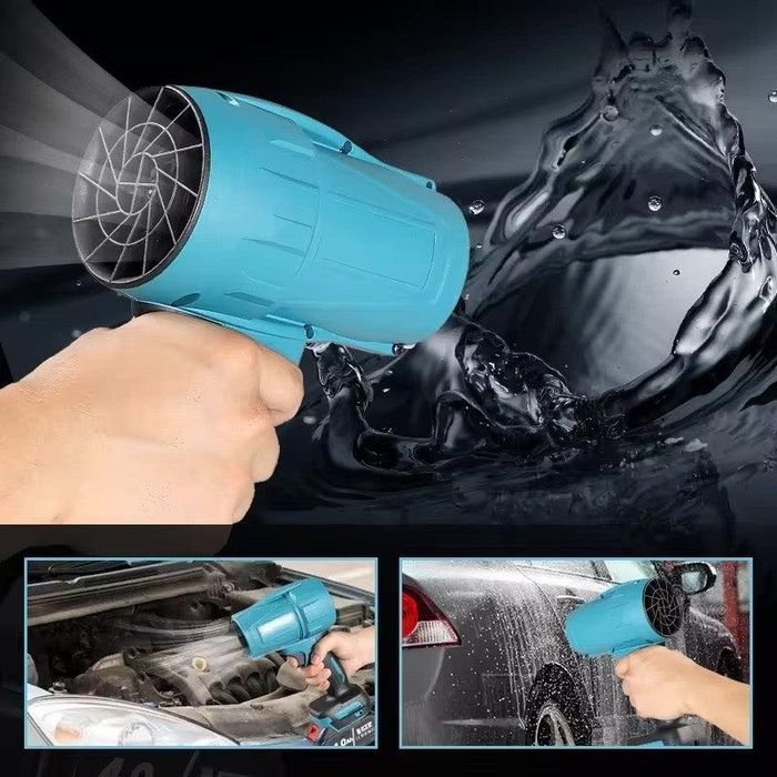Suflantă Multifuncțională Portabilă 48V, 25.000 RPM, 2 Acumulatori - Zăpadă, Frunze și Uscare Auto