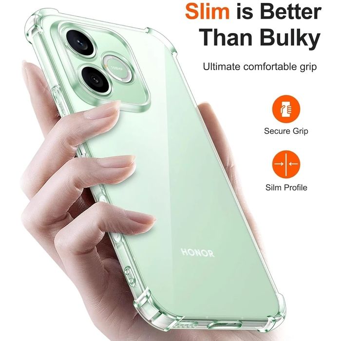 Honor 600 Lite 5G / Удароустойчив прозрачен силиконов кейс гръб с камера протектор