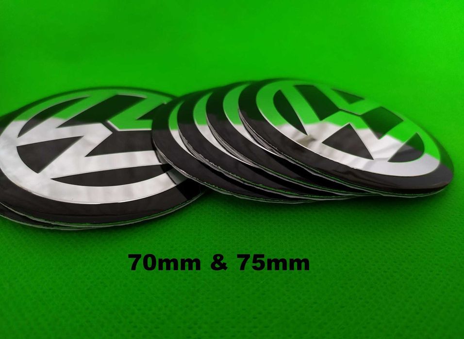 VW алуминиеви стикери капачки ембеми за джанти тасове от 50мм до 90мм