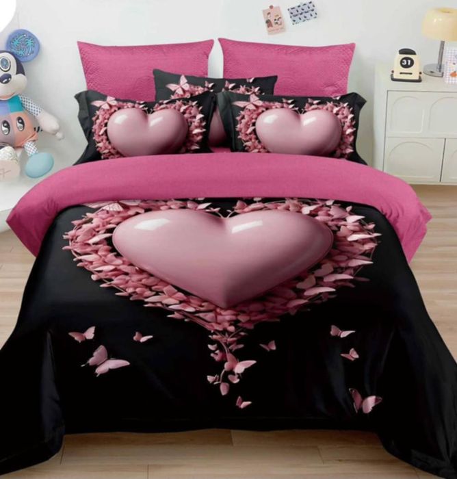 Lenjerie de pat finet 6 piese pentru pat dublu