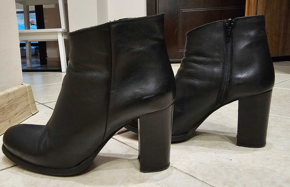 Дамски боти естествена кожа, размер 38