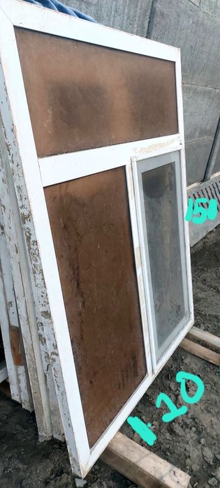 Окна  акфа алюминий  6 дона бу размеры 120 ×150  110×140