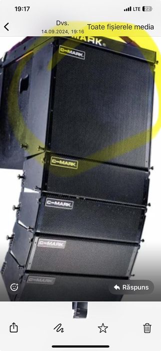 Vând sistem Line Array C-mark passiv