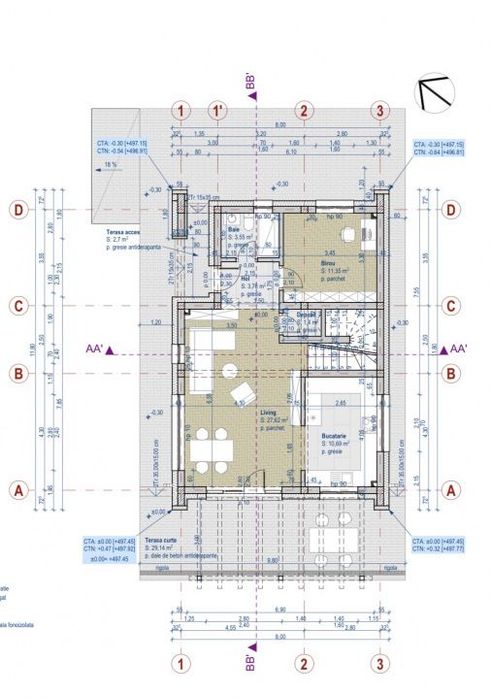 Casa Individuala de Vanzare - 120MP I ST 442MP I 4 Camere I Chinteni