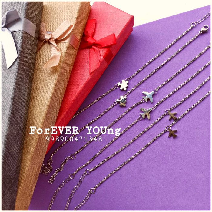 Романтичные парные браслеты из нержавеющей стали в подарочной коробке.