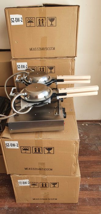 Aparat electric bubble waffle dublu, plita -TRANSPORT GRATUIT